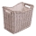 Cesta de mimbre para madera con asas 40x45 cm