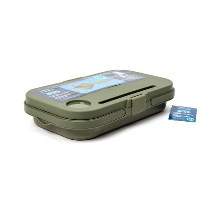 Cesta de picnic plegable para camping con tapa 2en1 verde