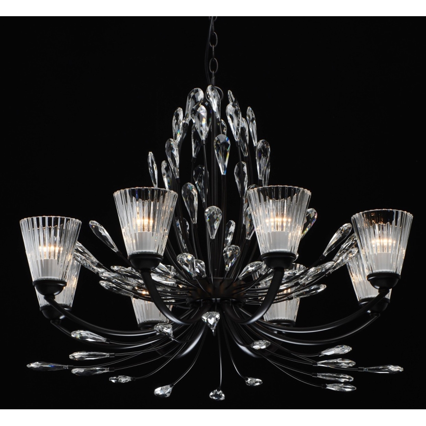 CHIARO - Lámpara de araña de luces con cadena LETICIA 8xE27/40W/230V