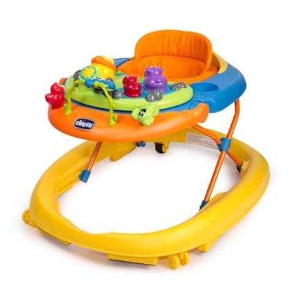 Chicco - Andador para bebés WALKY TALKY 2xAA amarillo/azul