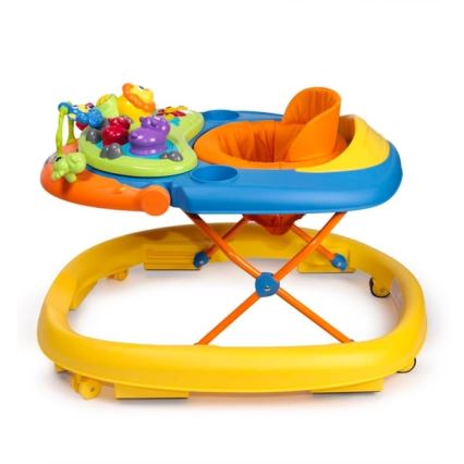 Chicco - Andador para bebés WALKY TALKY 2xAA amarillo/azul