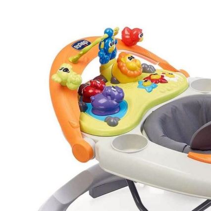 Chicco - Andador para bebés WALKY TALKY 2xAA gris