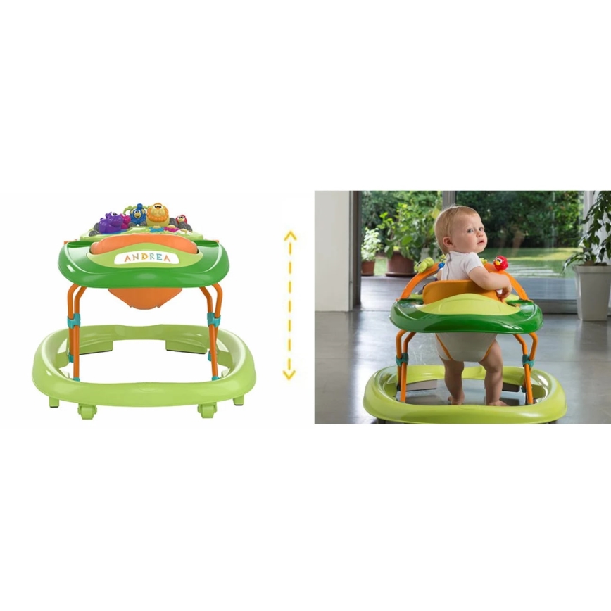 Chicco - Andador para bebés WALKY TALKY 2xAA Verde