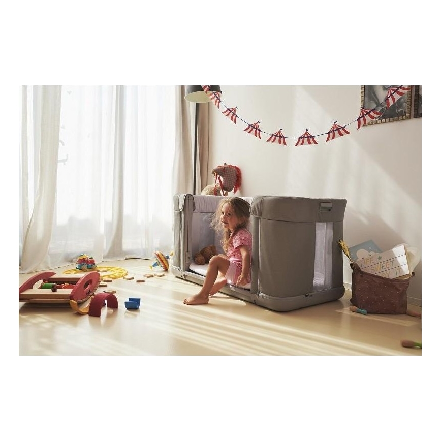 Chicco - Cuna para bebé 3en1 3v1 NEXT2ME FOREVER gris claro
