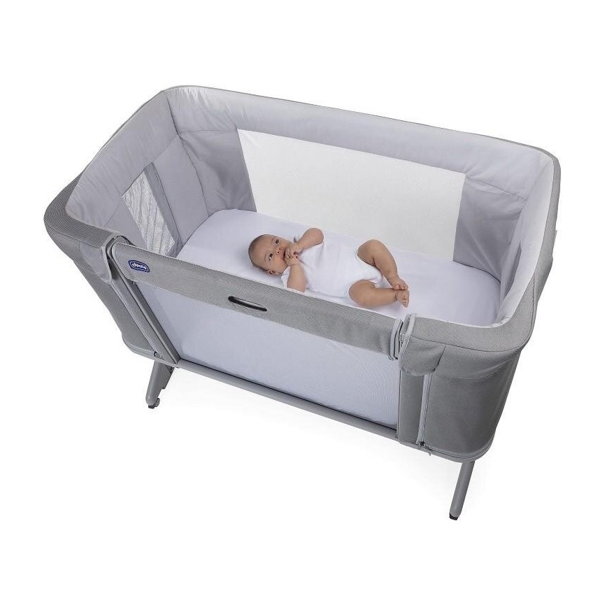 Chicco - Cuna para bebé 3en1 3v1 NEXT2ME FOREVER gris claro