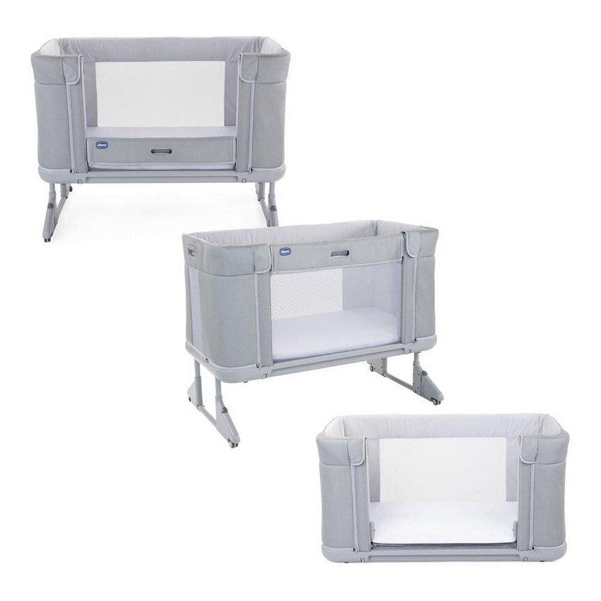 Chicco - Cuna para bebé 3en1 3v1 NEXT2ME FOREVER gris claro