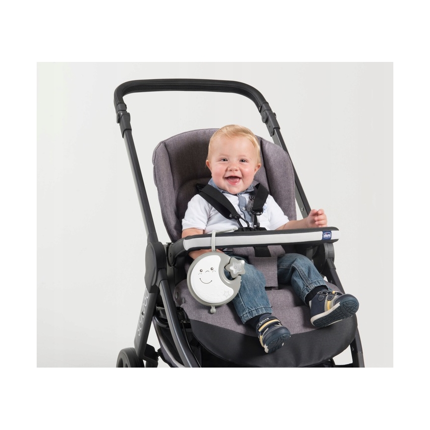 Chicco - Móvil de cuna con melodía 3en1 NEXT2DREAMS 3xAA gris