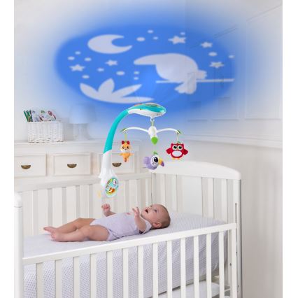 Chicco - Móvil de cuna con proyector MAGIC FOREST 3xAA