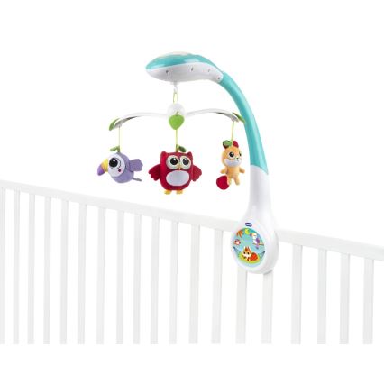 Chicco - Móvil de cuna con proyector MAGIC FOREST 3xAA