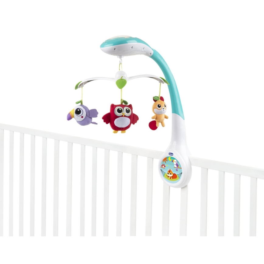 Chicco - Móvil de cuna con proyector MAGIC FOREST 3xAA