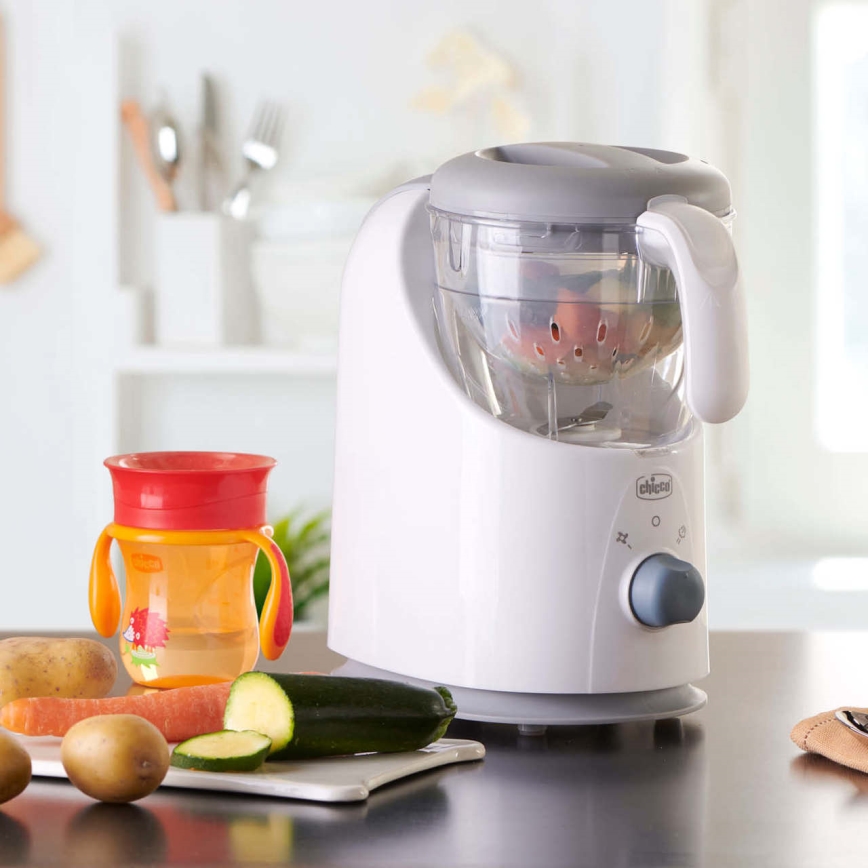 Chicco - Olla de vapor y blender 4en1 EASY MEAL
