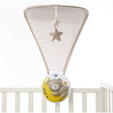 Chicco - Proyector de cuna con melodía 3en1 NEXT2MOON 3xAA gris