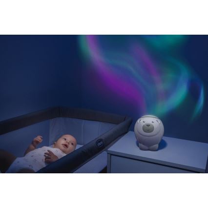 Chicco - Proyector infantil 2en1 POLAR BEAR 3xAA beige