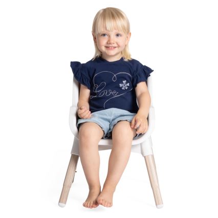 Chicco - Silla de comedor para niños ZEST 3en1 blanco/gris