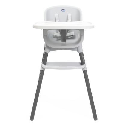 Chicco - Silla de comedor para niños ZEST 3en1 blanco/gris