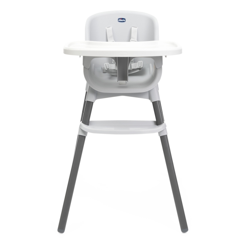 Chicco - Silla de comedor para niños ZEST 3en1 blanco/gris