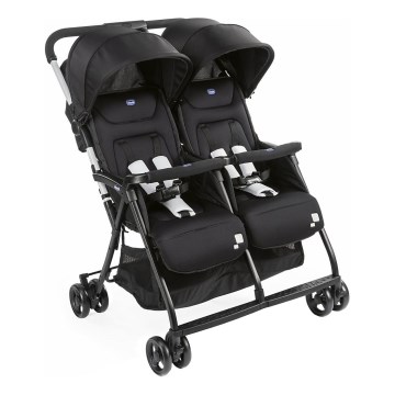 Chicco - Silla de paseo para gemelos OHLALA TWIN Black Noche negro