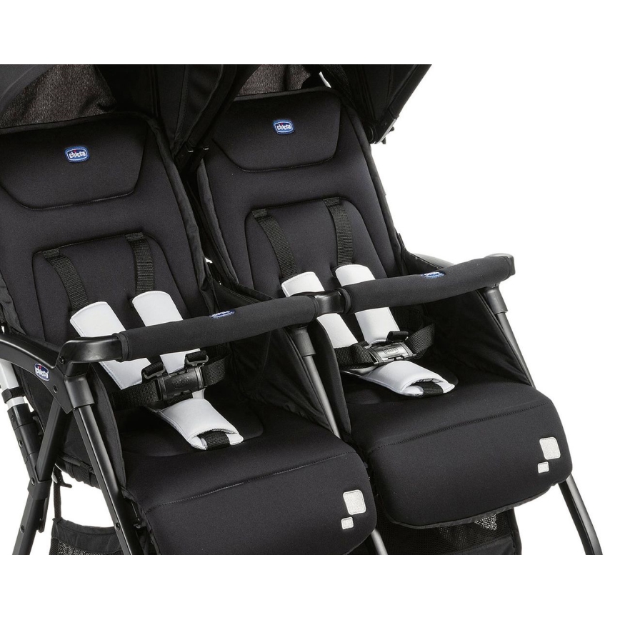 Chicco - Silla de paseo para gemelos OHLALA TWIN Black Noche negro