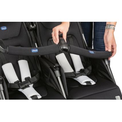 Chicco - Silla de paseo para gemelos OHLALA TWIN Black Noche negro