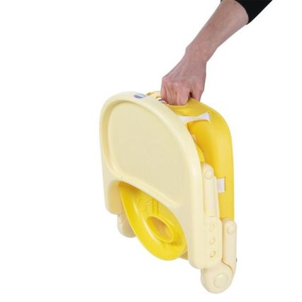 Chicco - Silla elevadora portátil para niños POCKET SNACK amarillo