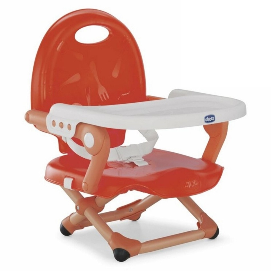 Chicco - Silla elevadora portátil para niños POCKET SNACK rojo