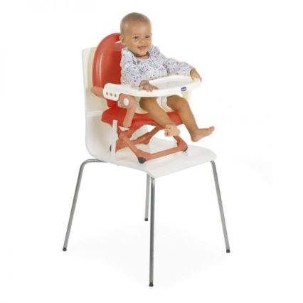 Chicco - Silla elevadora portátil para niños POCKET SNACK rojo