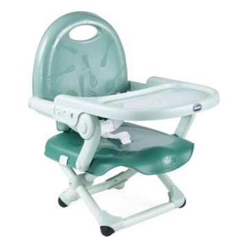 Chicco - Silla elevadora portátil para niños POCKET SNACK turquesa