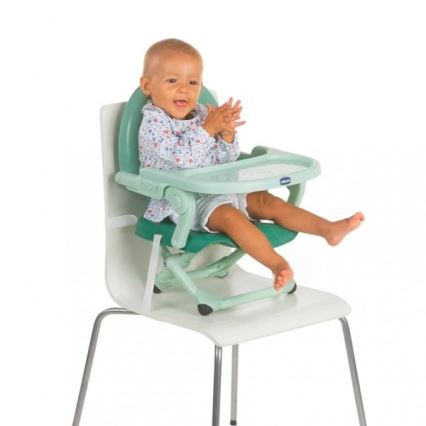 Chicco - Silla elevadora portátil para niños POCKET SNACK turquesa
