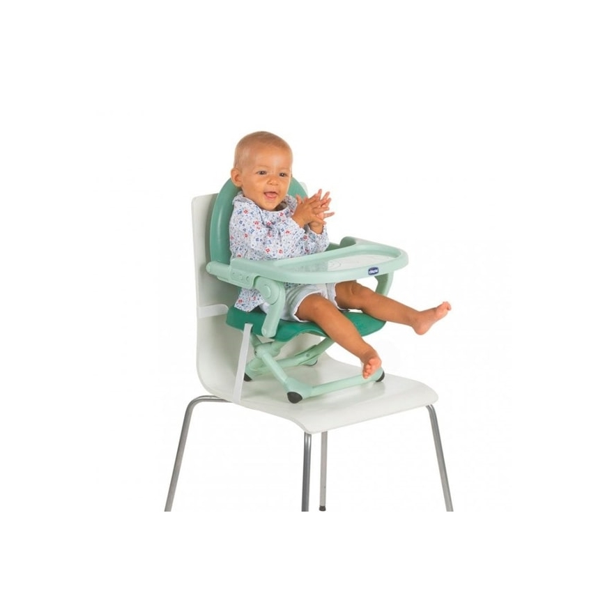 Chicco - Silla elevadora portátil para niños POCKET SNACK turquesa