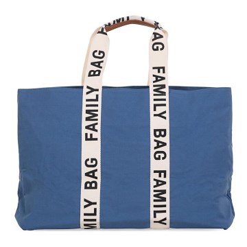 Childhome - Bolsa de viaje FAMILY BAG CANVAS azul