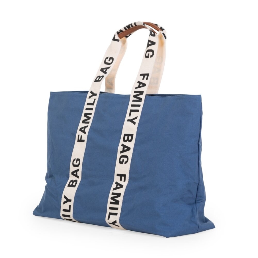 Childhome - Bolsa de viaje FAMILY BAG CANVAS azul