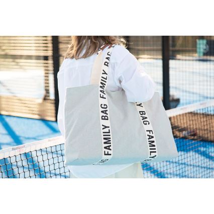 Childhome - Bolsa de viaje FAMILY BAG CANVAS blanco