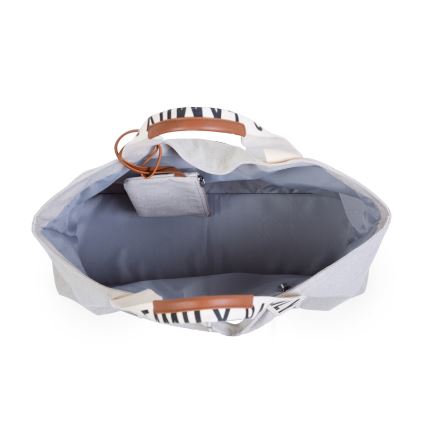 Childhome - Bolsa de viaje FAMILY BAG CANVAS blanco