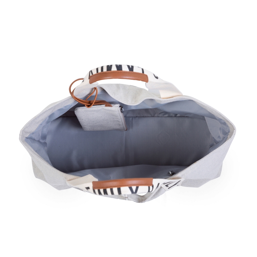 Childhome - Bolsa de viaje FAMILY BAG CANVAS blanco