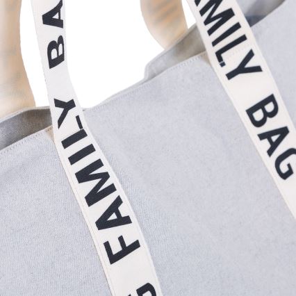 Childhome - Bolsa de viaje FAMILY BAG CANVAS blanco