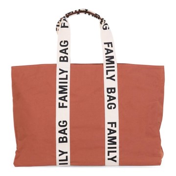 Childhome - Bolsa de viaje FAMILY BAG CANVAS naranja