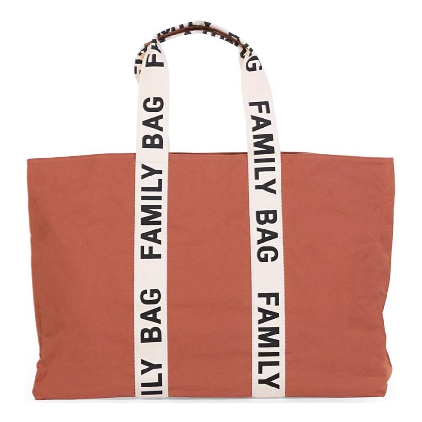 Childhome - Bolsa de viaje FAMILY BAG CANVAS naranja