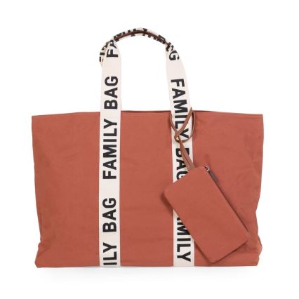 Childhome - Bolsa de viaje FAMILY BAG CANVAS naranja