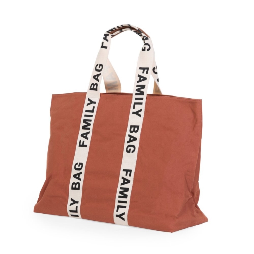 Childhome - Bolsa de viaje FAMILY BAG CANVAS naranja