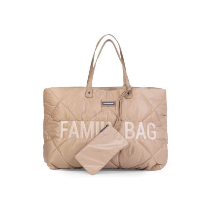 Childhome - Bolsa de viaje FAMILY BAG PUFFERED color crema