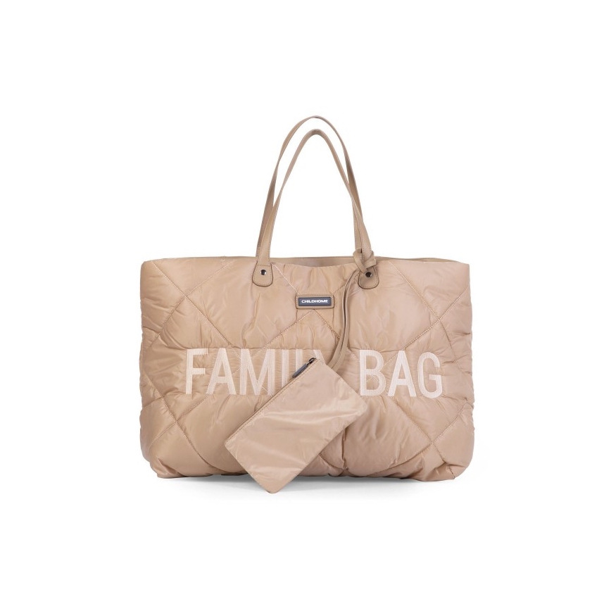 Childhome - Bolsa de viaje FAMILY BAG PUFFERED color crema