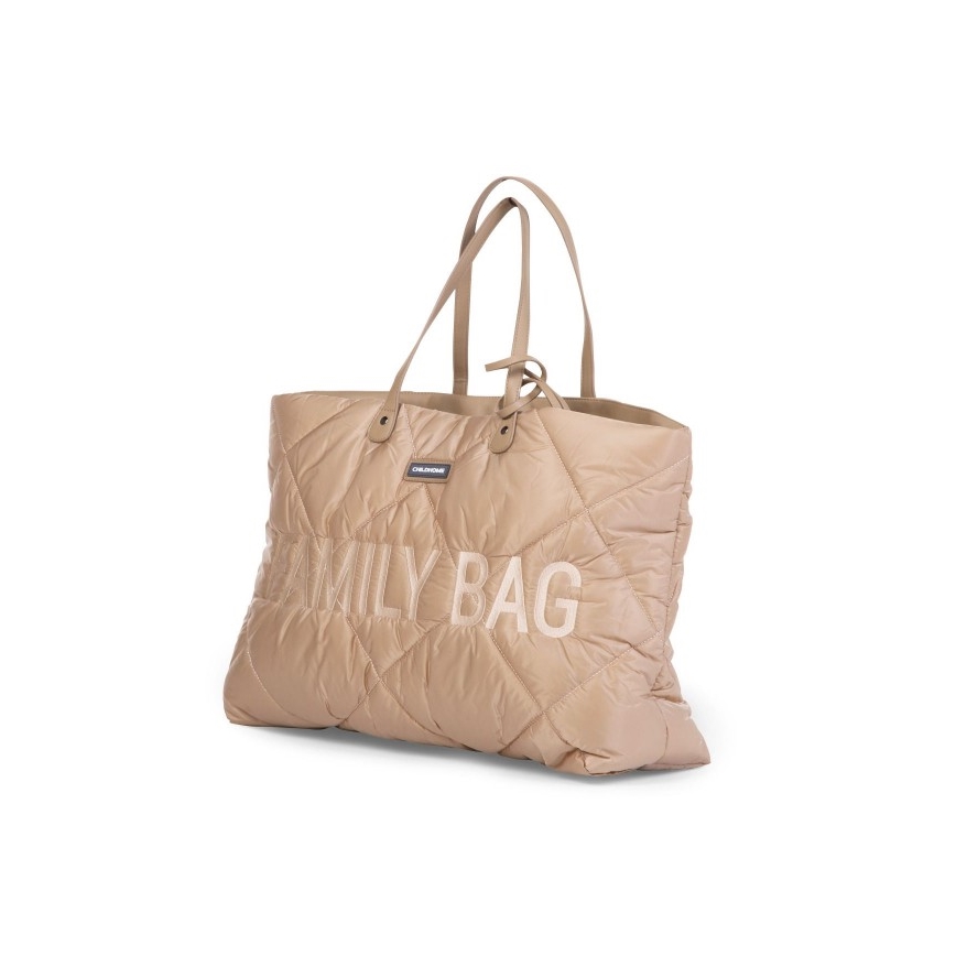 Childhome - Bolsa de viaje FAMILY BAG PUFFERED color crema