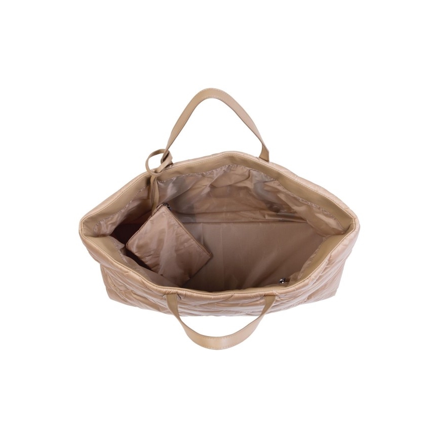 Childhome - Bolsa de viaje FAMILY BAG PUFFERED color crema