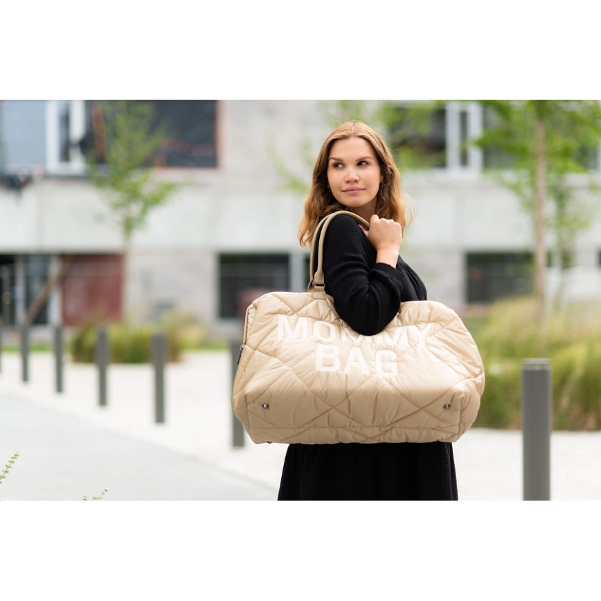 Childhome - Bolso cambiador MOMMY BAG PUFFERED beige