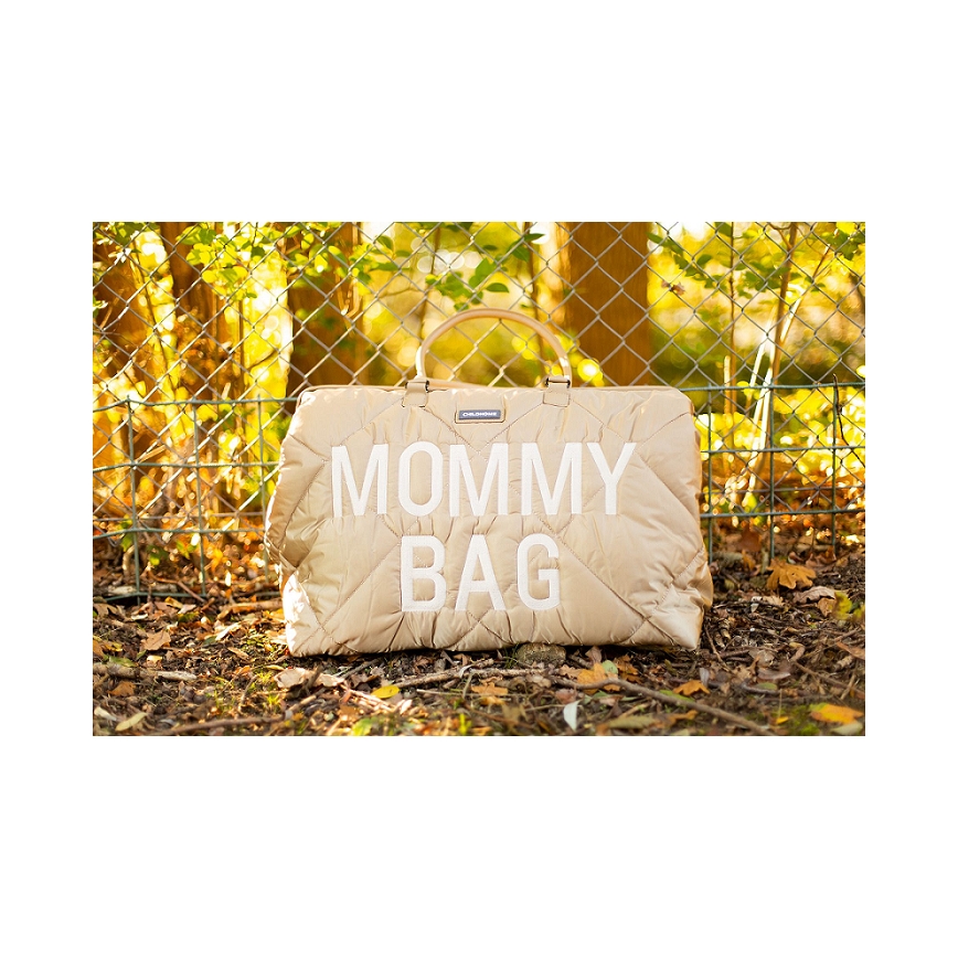Childhome - Bolso cambiador MOMMY BAG PUFFERED beige