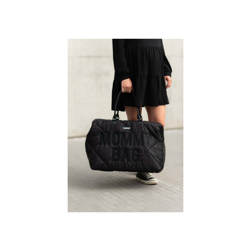 Childhome - Bolso cambiador MOMMY BAG PUFFERED negro