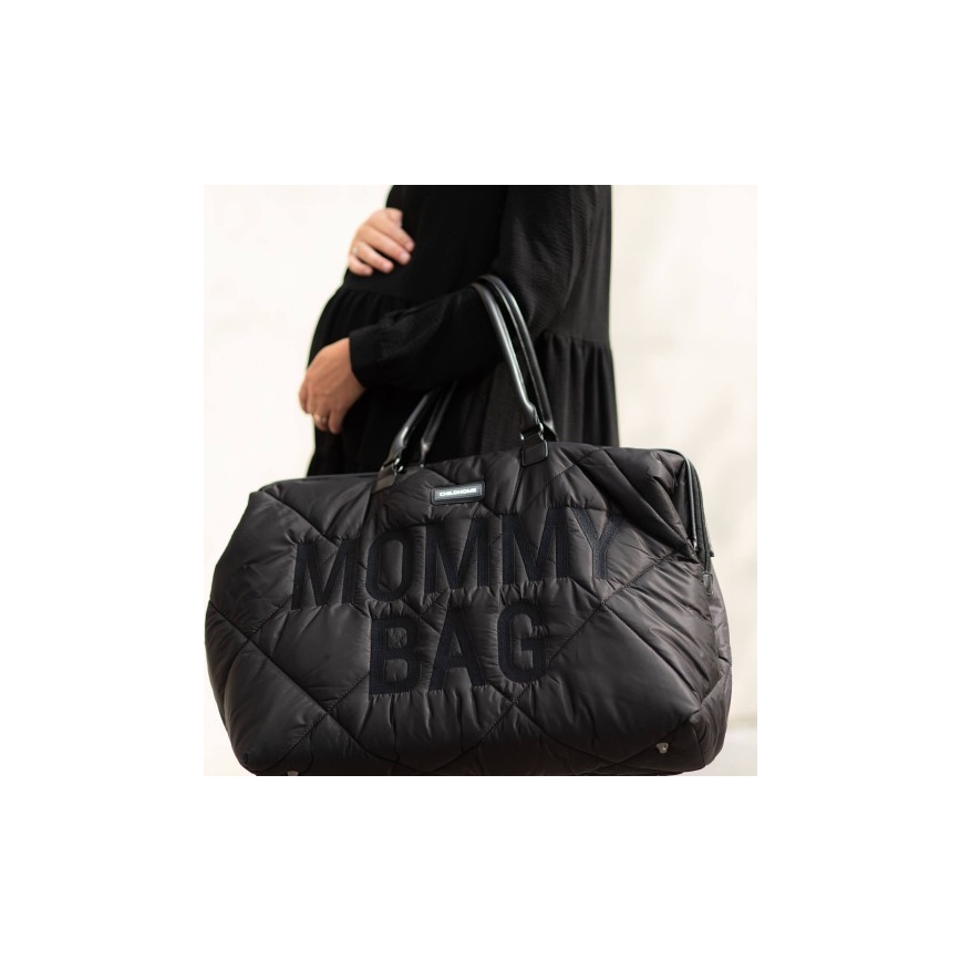 Childhome - Bolso cambiador MOMMY BAG PUFFERED negro