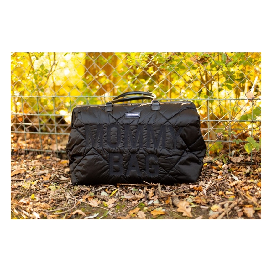 Childhome - Bolso cambiador MOMMY BAG PUFFERED negro