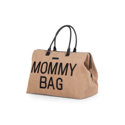 Childhome - Bolso cambiador MOMMY BAG RAFFIA LOOK beige