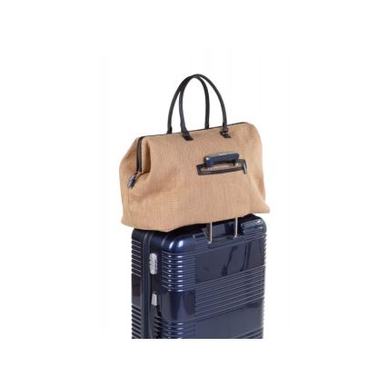 Childhome - Bolso cambiador MOMMY BAG RAFFIA LOOK beige